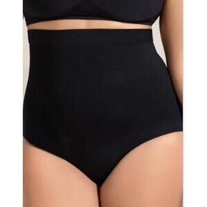 Empetua All Day Every Day High-Waisted Shaper Panty Black Medium Large New